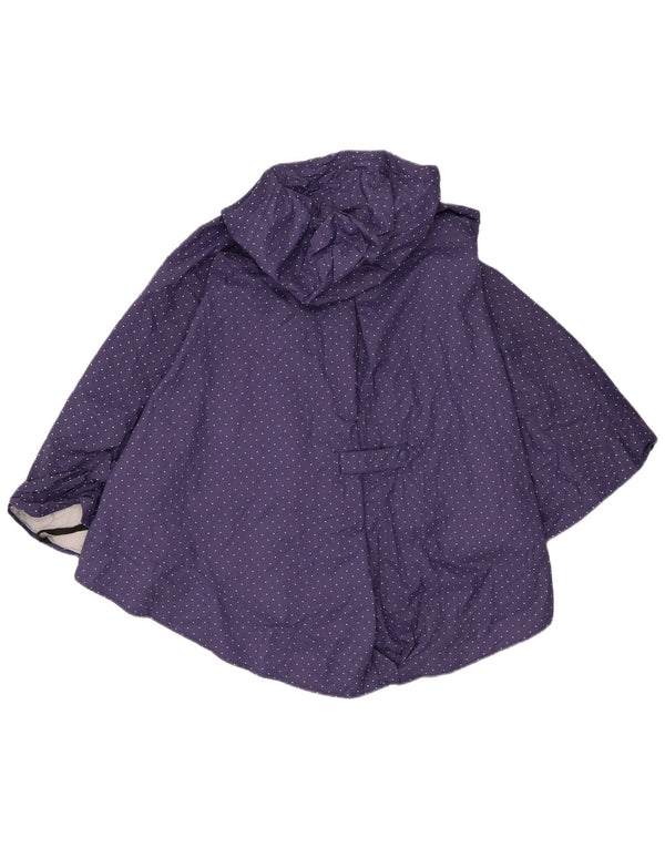The North Face Damen Poncho-Regenjacke mit Kapuze, Einheitsgröße, Marineblau gepunktet