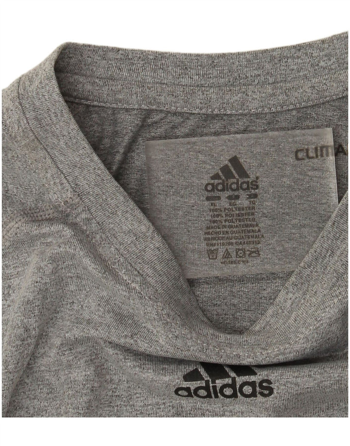 Adidas Herren Fairmont Graphic Top Langarm XL Grau Polyester