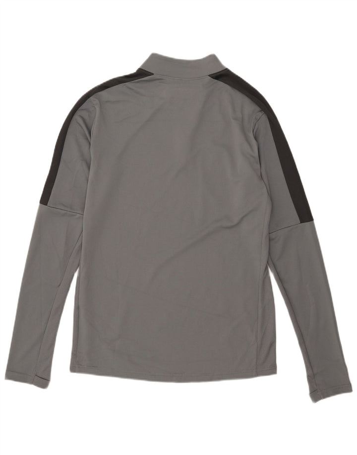 Nike Herren Dri Fit Pullover-Trainingsanzug mit Reißverschluss, Größe S, Grau, Farbblock
