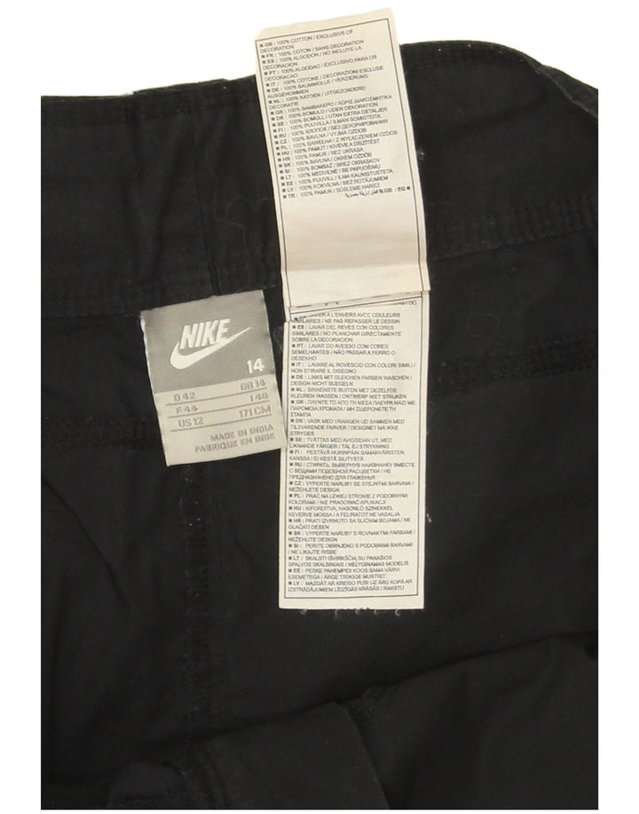 Nike Damen Mini Cargo Rock UK 14 Large W34 Schwarze Baumwolle