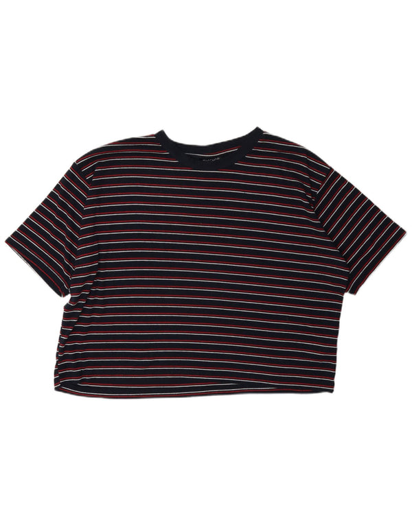 Topshop Damen-T-Shirt in Übergröße, Gr. 40, Marineblau, gestreift
