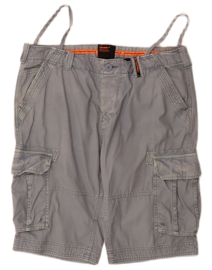 Superdry Herren Cargoshorts W36 Große blaue Baumwolle
