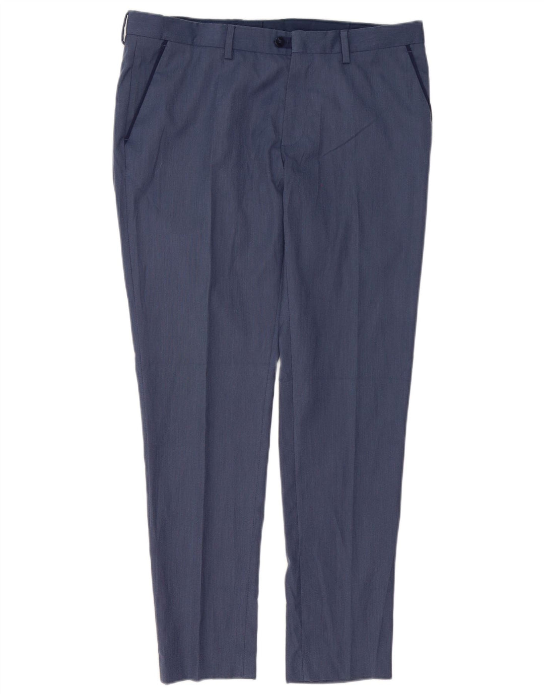 Zara Slim Chino-Hose für Herren, EU 44, Größe L, W34, L31, Blau, Polyester
