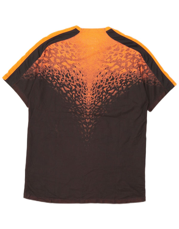 Nike Herren Dri Fit T-Shirt Top Large Schwarz Colourblock