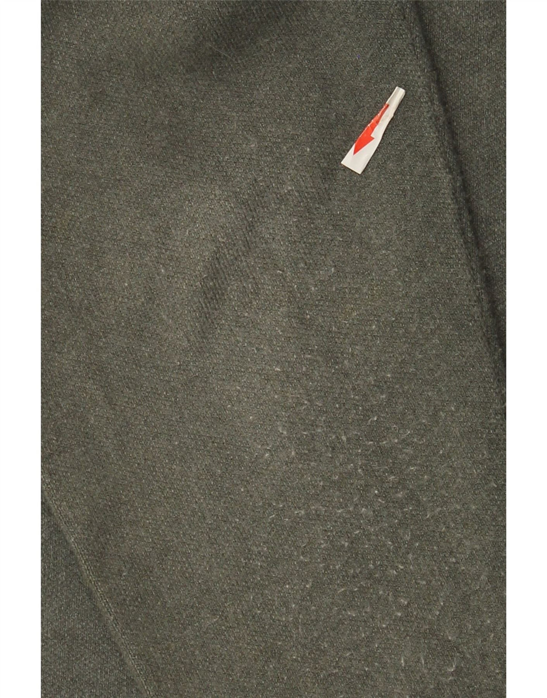 Massimo Dutti Herren-Pullover mit Reißverschluss am Hals, große graue Viskose