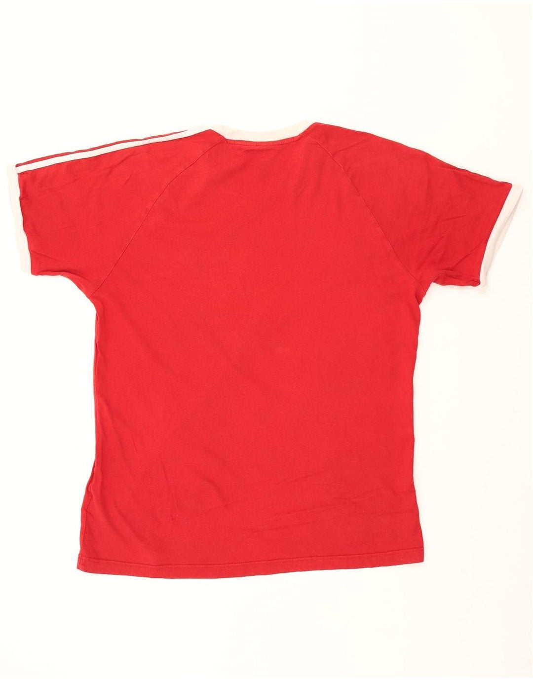 ADIDAS Herren T-Shirt Top Große rote Baumwolle