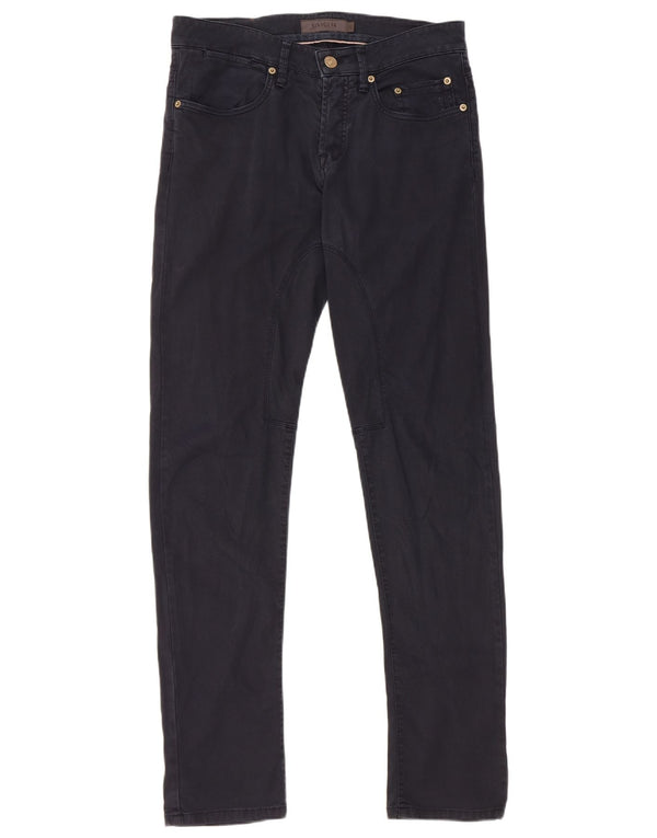 SIVIGLIA Herren Skinny Freizeithose W32 L33 Marineblaue Baumwolle