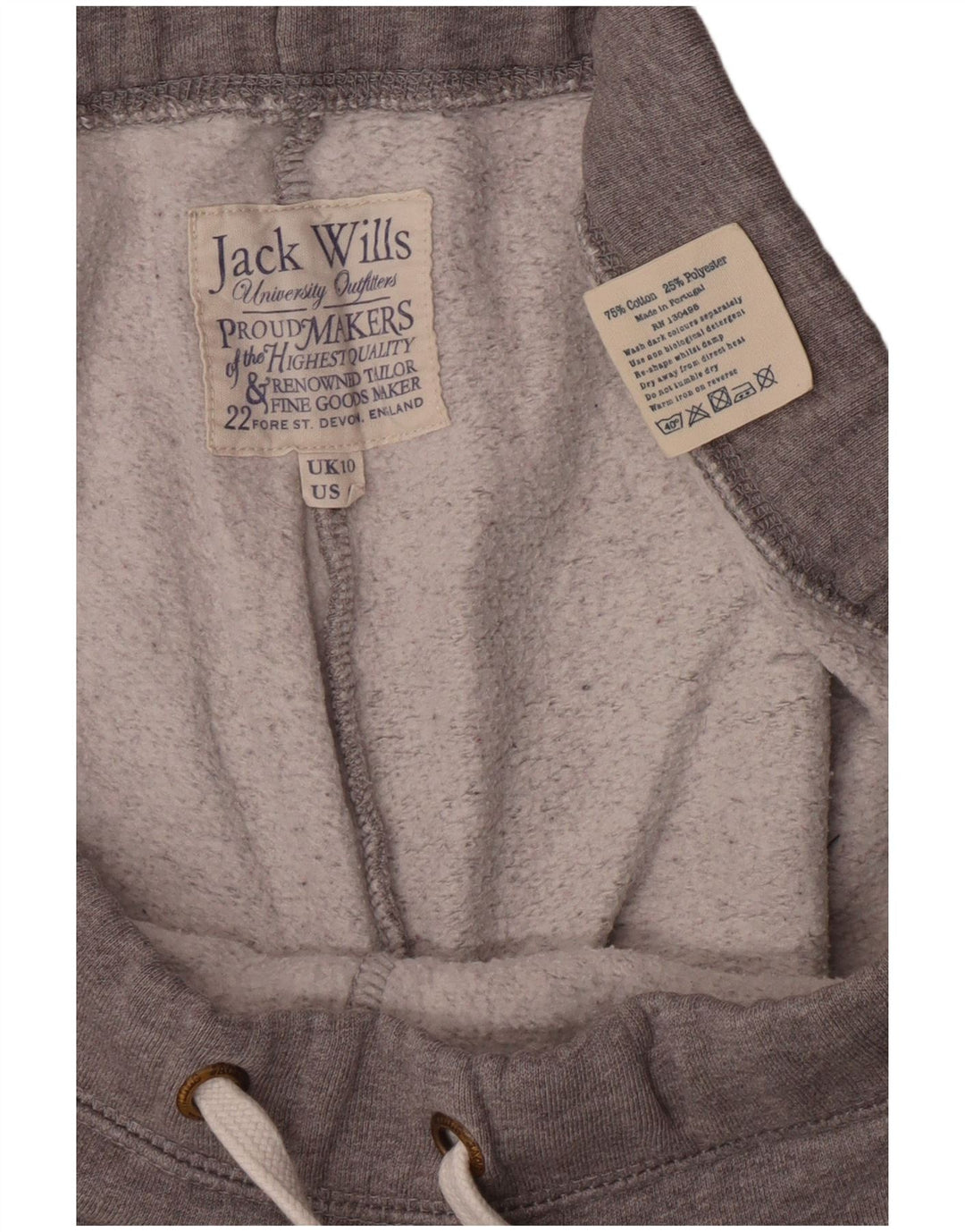 JACK WILLS Damen-Trainingsanzug mit Grafik, Jogginghose, Gr. 10, Größe S, Grau
