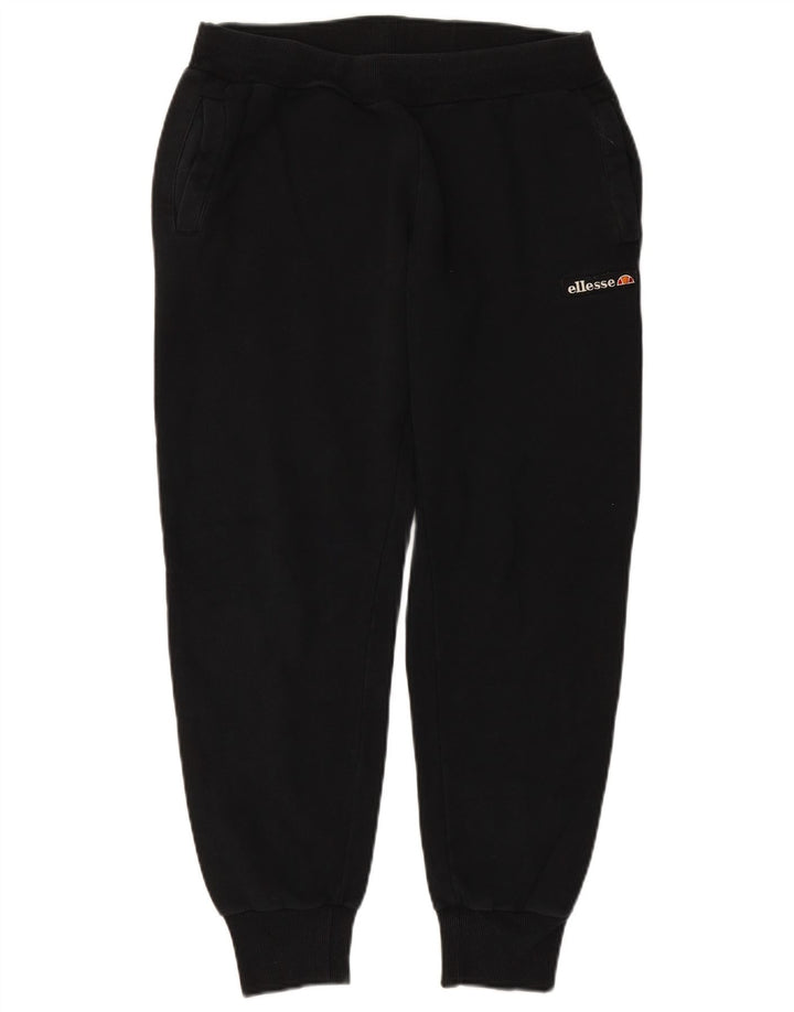 ELLESSE Damen Trainingshose Jogger UK 14 Medium Schwarz