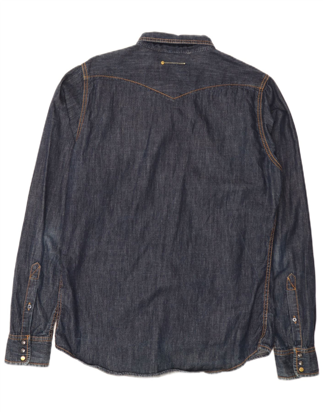 Diesel Herren-Jeanshemd, große marineblaue Baumwolle