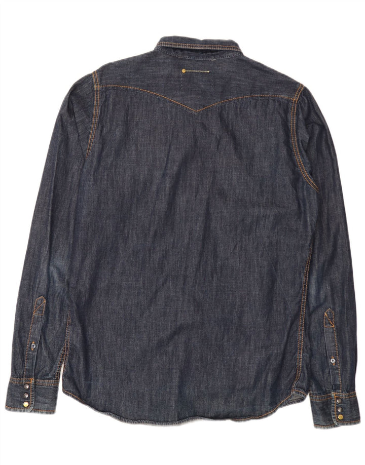 Diesel Herren-Jeanshemd, große marineblaue Baumwolle