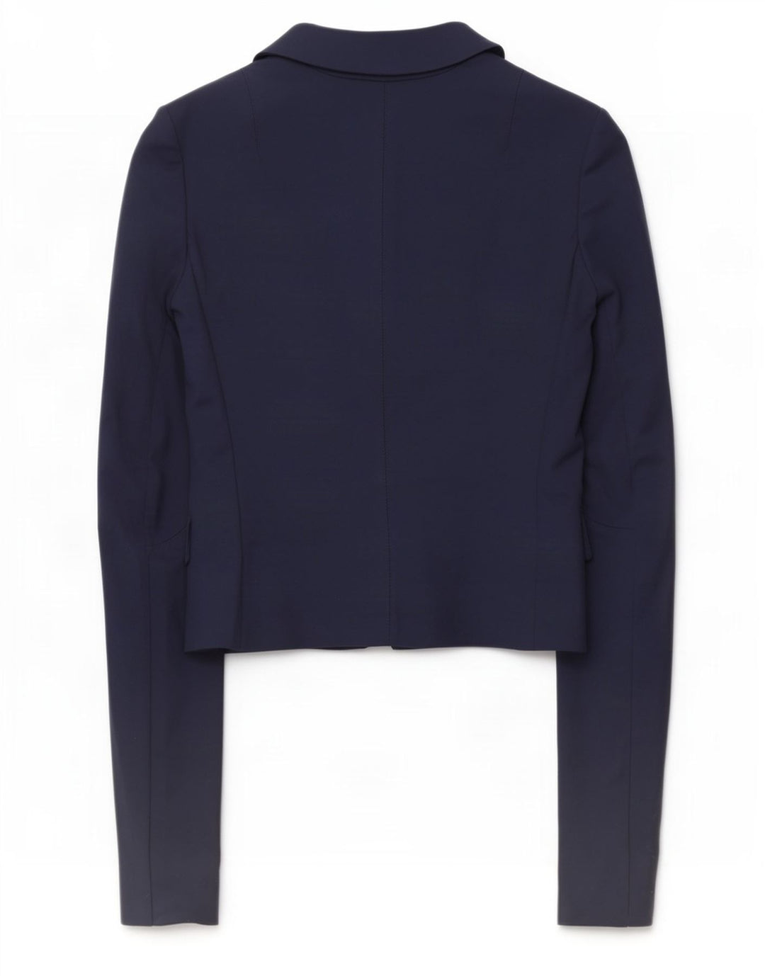 Patrizia Pepe Damen 2-Knopf-Blazerjacke IT 46 Große marineblaue Baumwolle