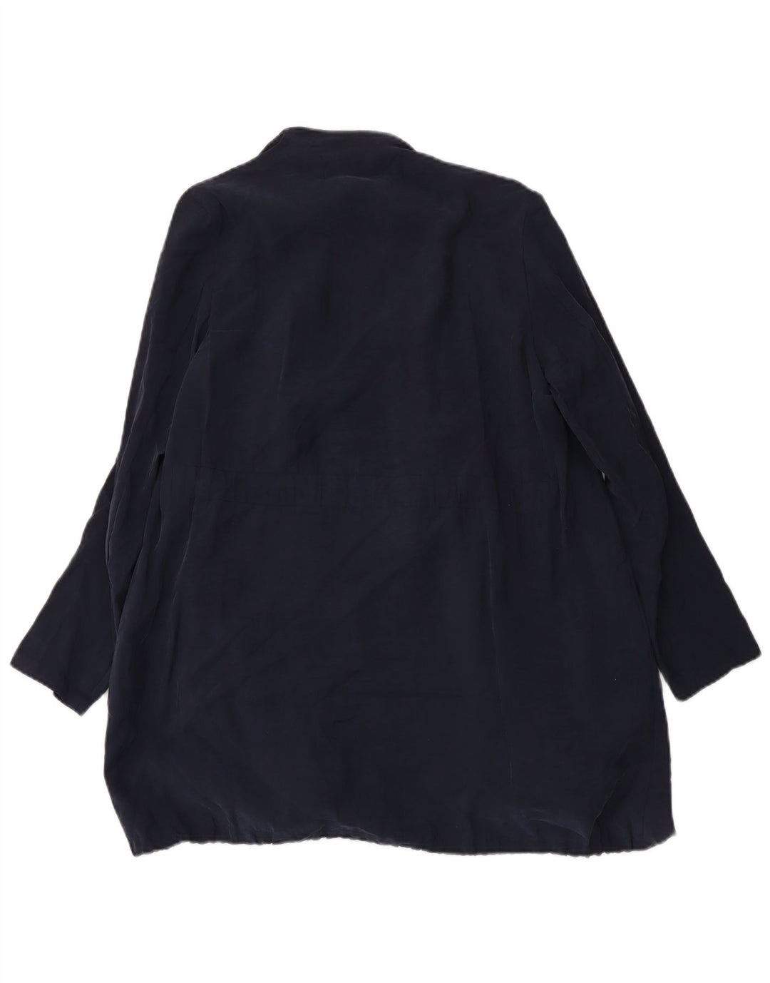 ZARA Womens Oversized Longline Cardigan Top UK 10 Small Navy Blue