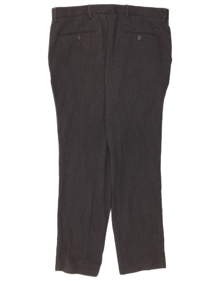 Marks & Spencer Slim-Anzughose für Herren, W34, L29, grau, Polyester