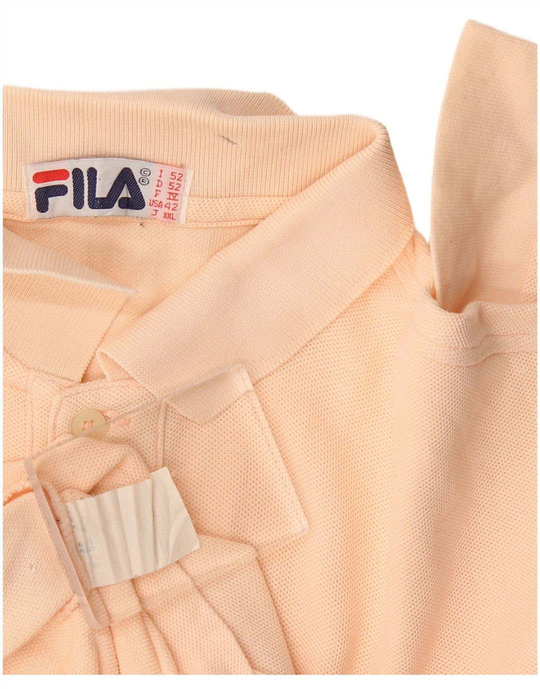 Fila Herren Langarm-Poloshirt IT 52 Large Pink