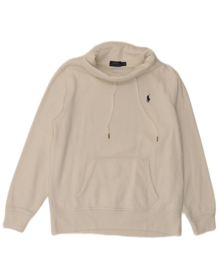 POLO RALPH LAUREN Damen-Sweatshirt in Übergröße, Gr. 10, Größe S, Weiß