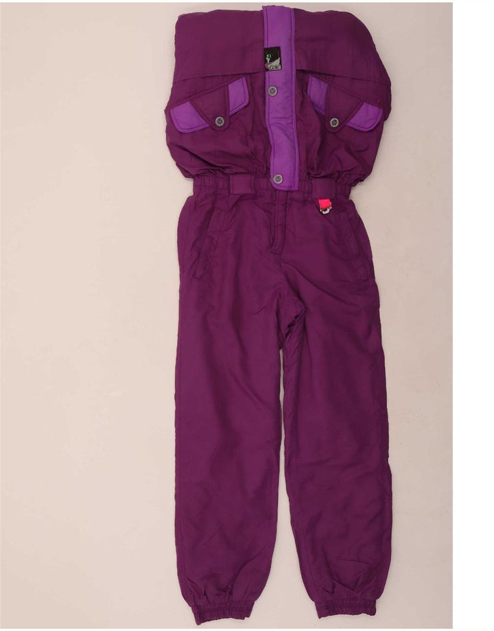 Colle Damen Skioverall UK 12 Mittellila Farbblock