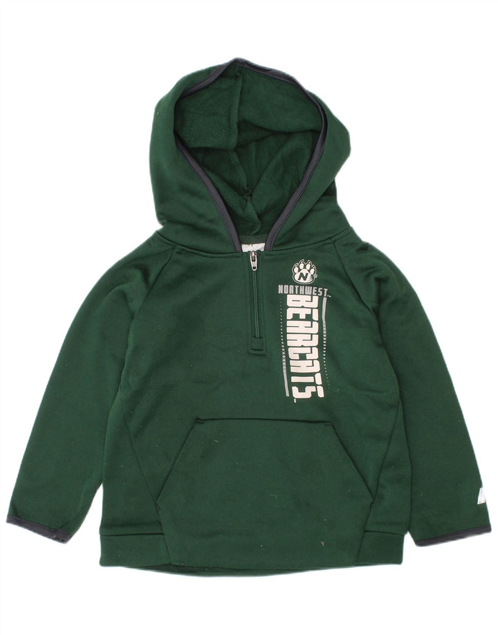 Russell Athletic Jungen-Kapuzenpullover mit Grafik, 2–3 Jahre, grünes Polyester