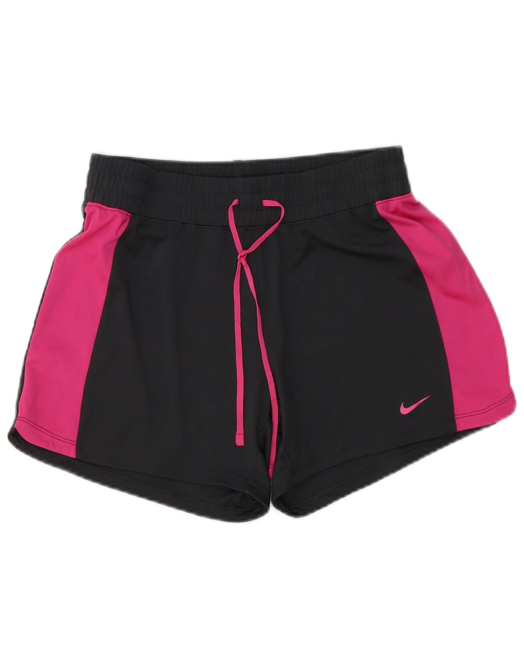 NIKE Damen-Sportshorts UK 10 Small Schwarzes Colourblock-Polyester
