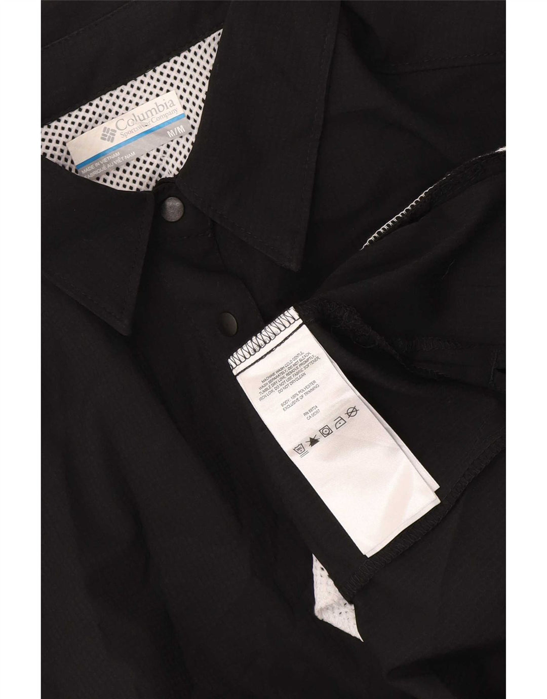Columbia Damen Omni-Shade Kurzarmhemd UK 14 Mittelschwarzes Polyester
