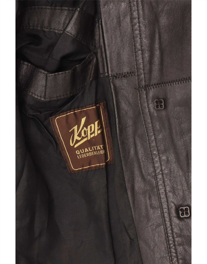 Vintage Herren Lederjacke UK 38 Medium Schwarz