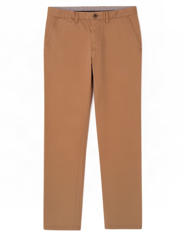 Tommy Hilfiger Herren gerade Chinohose W32 L32 Beige Baumwolle