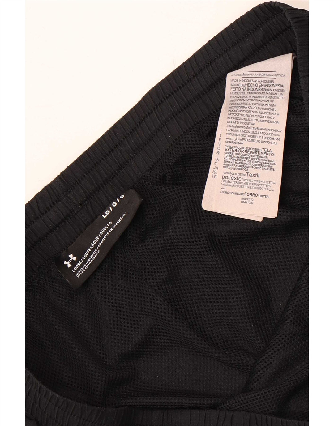 Under Armour Herren-Trainingshose, groß, aus schwarzem Polyester