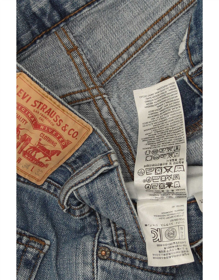 Levi's Herren 527 Bootcut Jeans W34 L32 Blaue Baumwolle