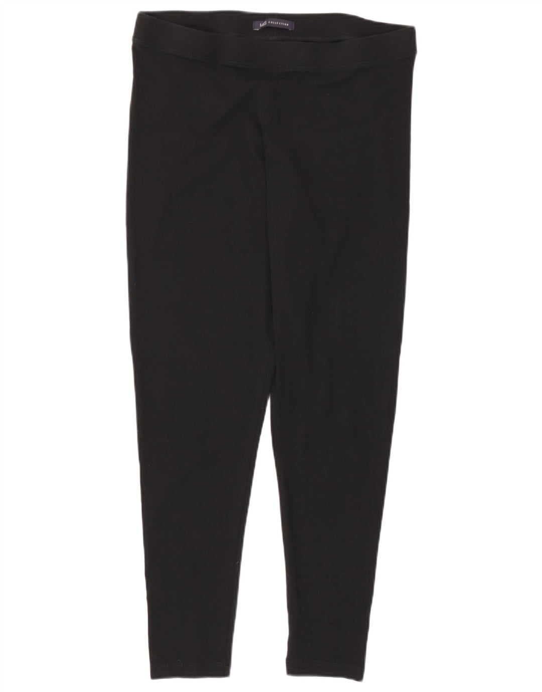 Marks & Spencer Kurze Damen-Leggings, UK 14, Größe L, Schwarz, Baumwolle