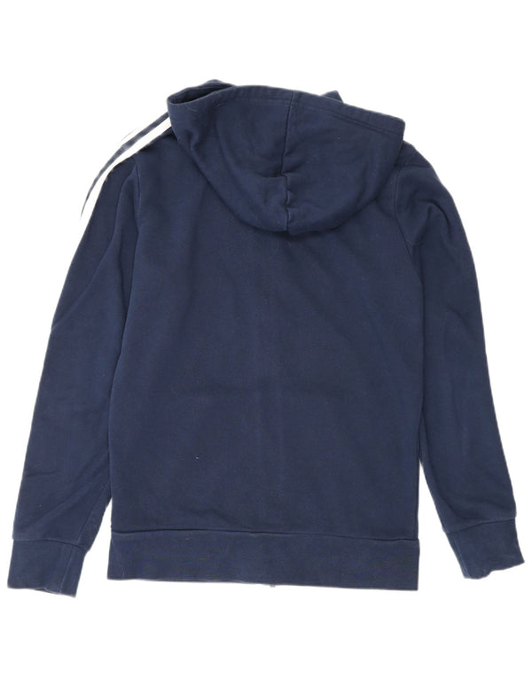 Adidas Herren Zip Hoodie Pullover XS Marineblau Baumwolle