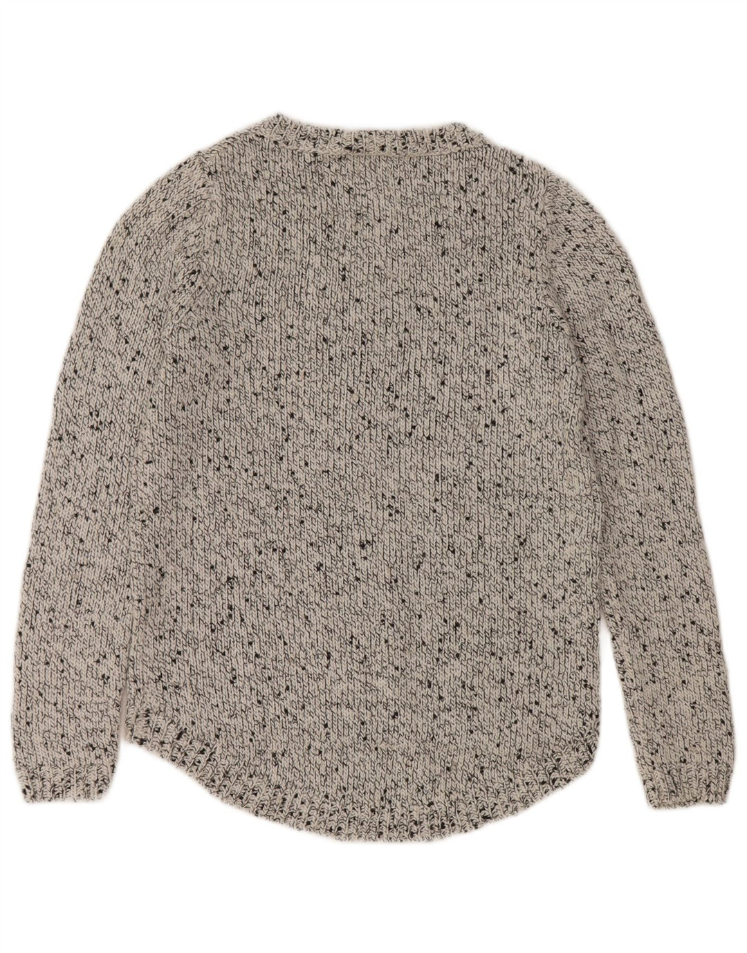 Marks & Spencer Damen-Pullover mit U-Boot-Ausschnitt, Gr. 12, Mittelgrau meliert