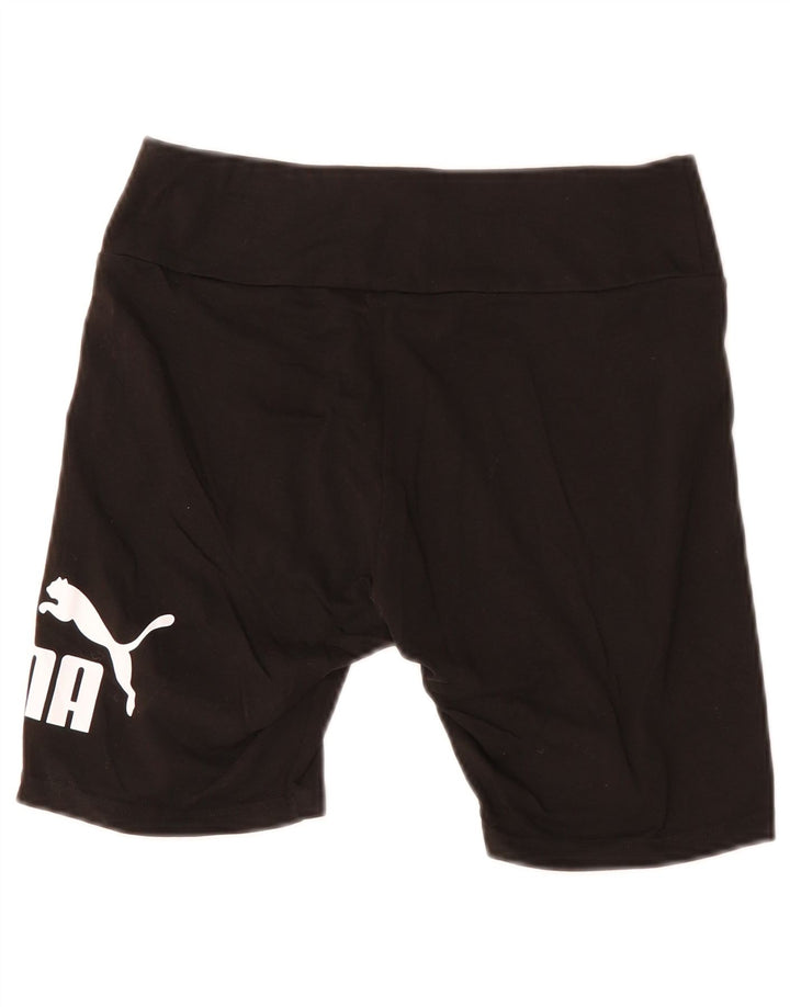PUMA Damen Graphic Sport Shorts UK 12 Medium Schwarz