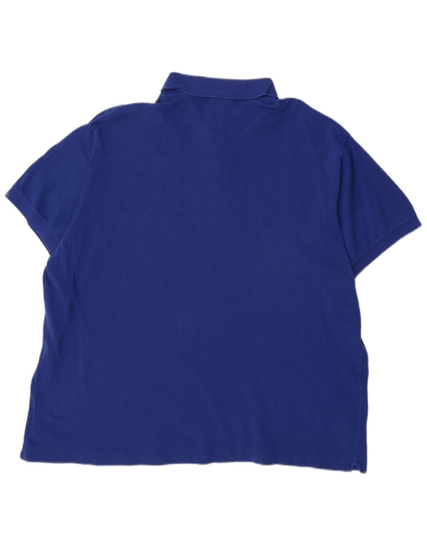 LACOSTE Herren-Poloshirt mit klassischer Passform, Größe 8 3XL, blaue Baumwolle