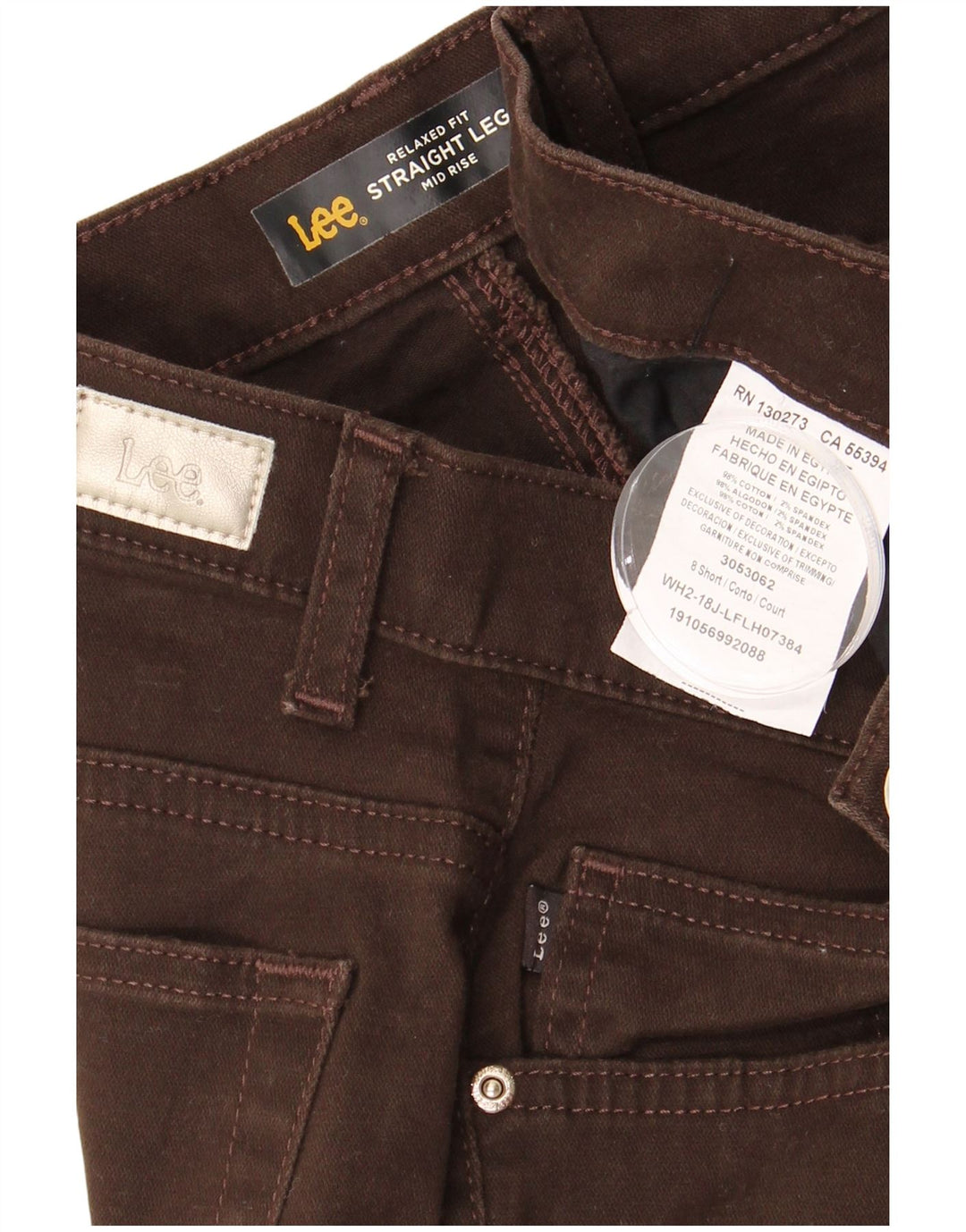 LEE Damen-Freizeithose mit mittlerer Leibhöhe, entspannter Passform, US 8, M, W30, L28, Braun