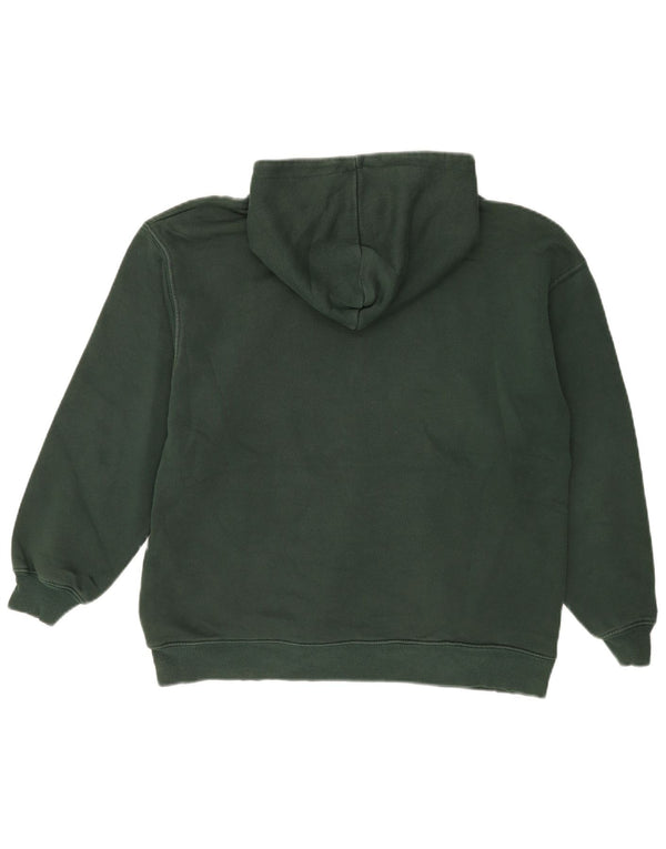 Zara Jungen-Kapuzenpullover mit Grafik, 13–14 Jahre, grüne Baumwolle
