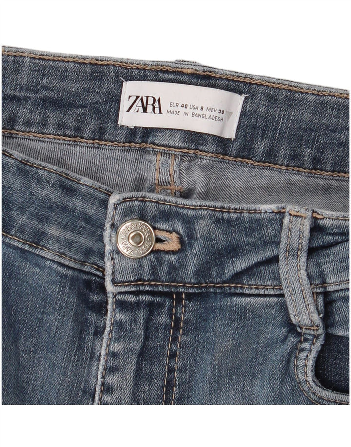 Zara Damen Slim Jeans EU 40 Medium W30 L28 Blau