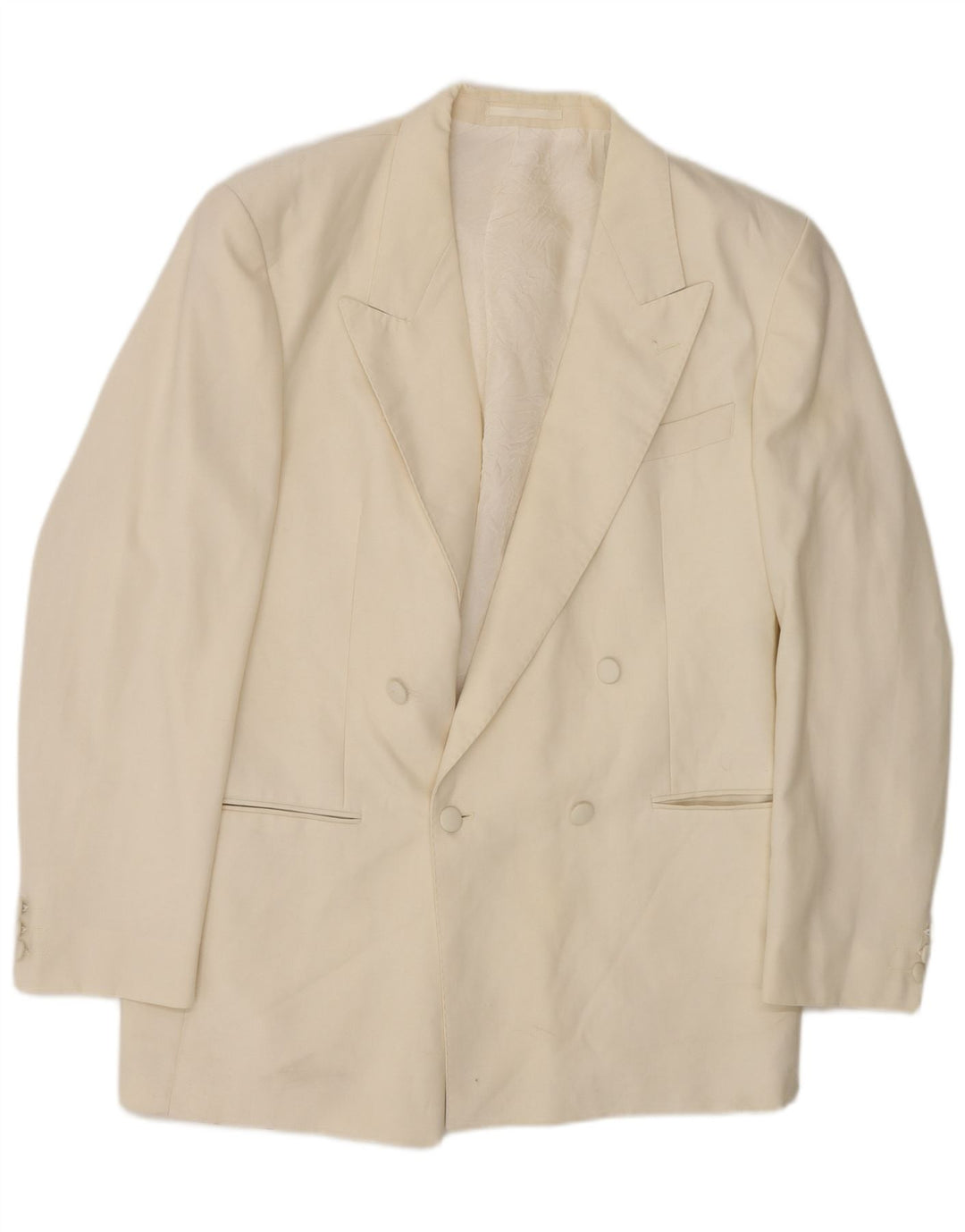St Michael Herren-Blazer, lang, zweireihig, Gr. 42, Weiß