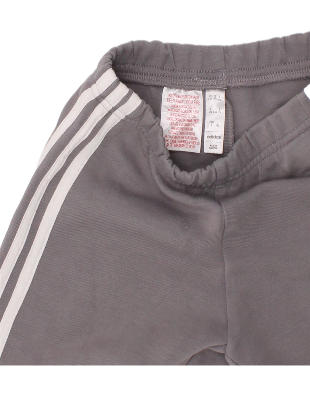 Adidas Sportshorts für Jungen, 5–6 Jahre, graue Baumwolle