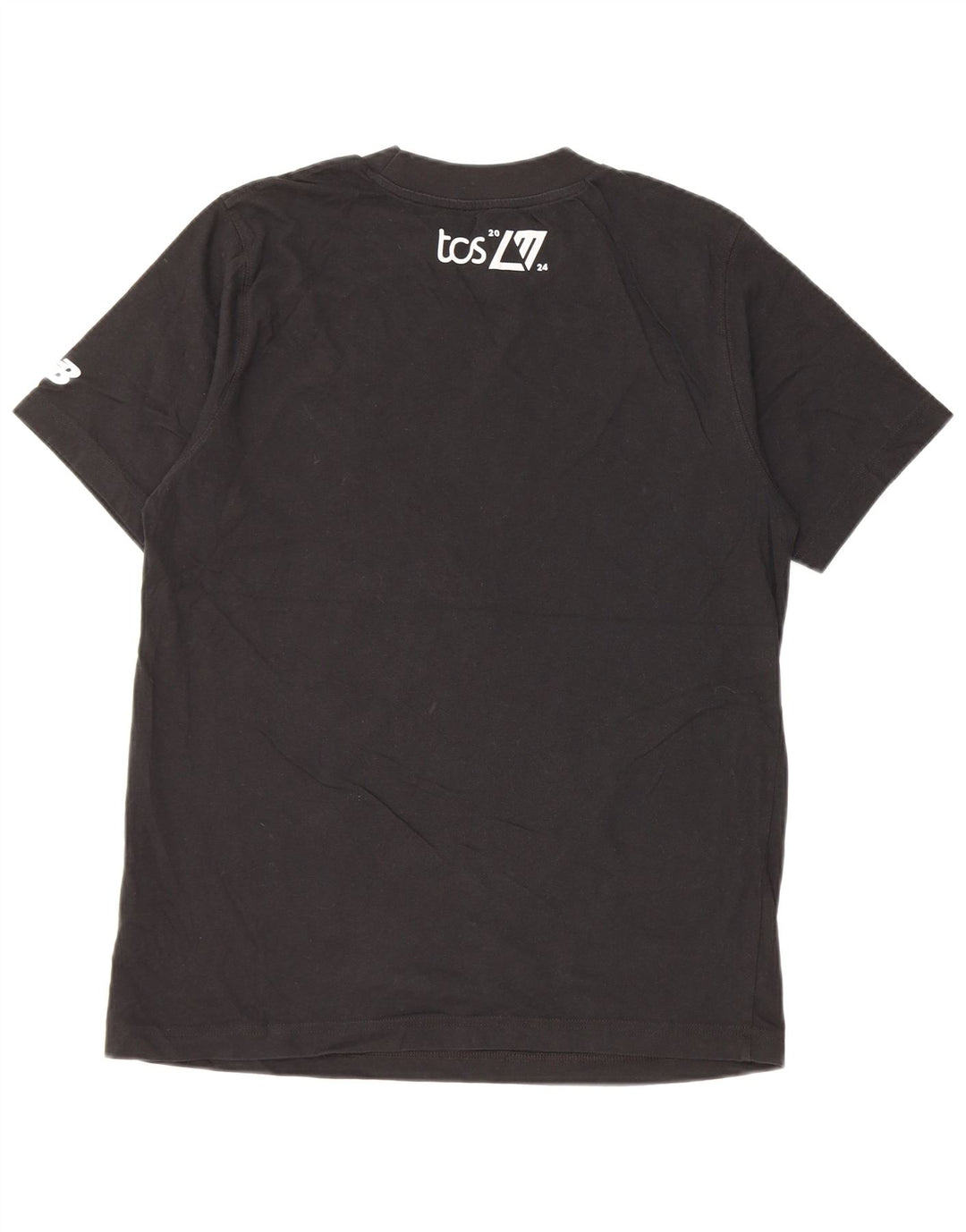 New Balance Herren Grafik-T-Shirt-Oberteil aus mittelschwarzer Baumwolle