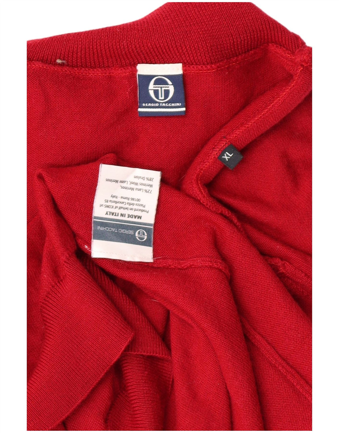 SERGIO TACCHINI Damen Rollkragenpullover UK 18 XL Red Classic