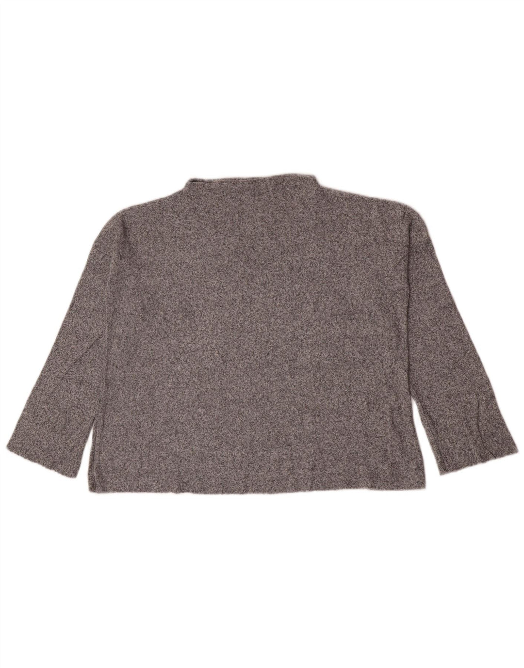 Zara Damen-Oversize-Oberteil, langärmlig, Gr. 10, klein, grau gefleckt