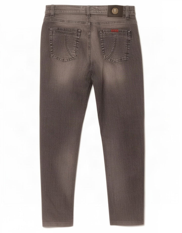Trussardi Herren Slim Jeans W32 L30 Graue Baumwolle