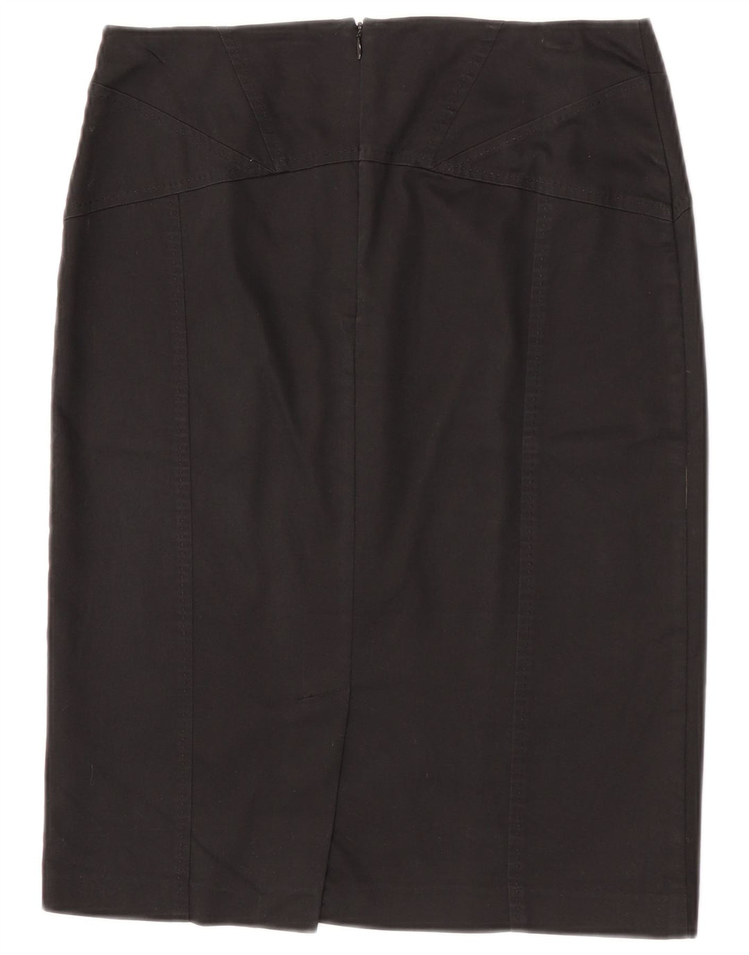 Oasis Damen Bleistiftrock UK 12 Medium W30 Schwarze Baumwolle