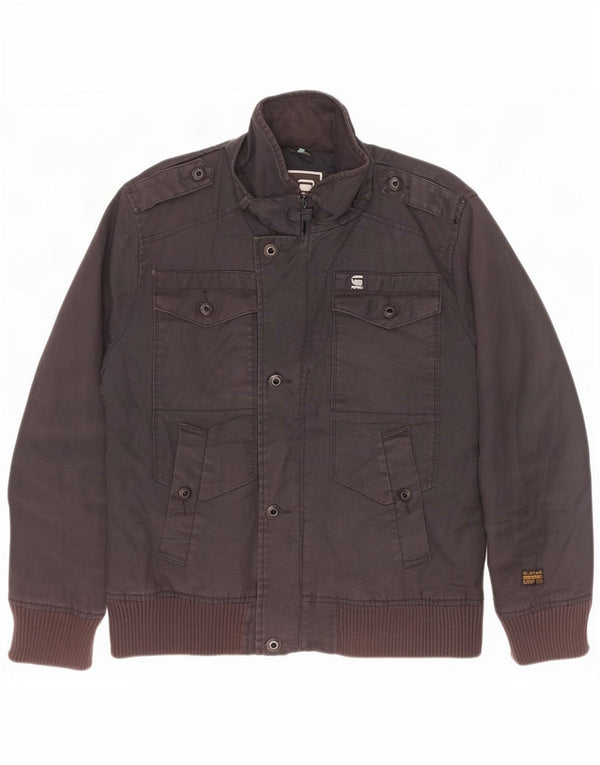 G-Star Raw Herren Militärjacke UK 42 XL Schwarz Baumwolle