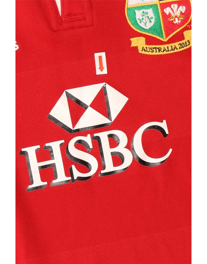 ADIDAS Jungen Australien 2013 Grafik-Poloshirt, 9–10 Jahre, rotes Polyester