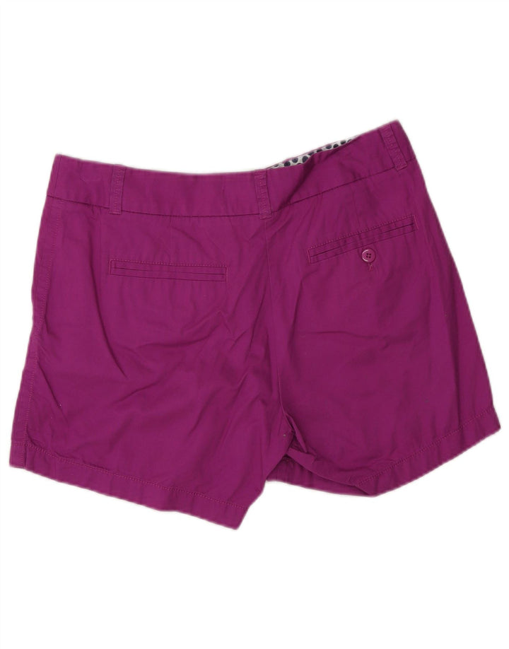 J. CREW Damen Chino-Shorts US 4 Small W30 Lila Baumwolle