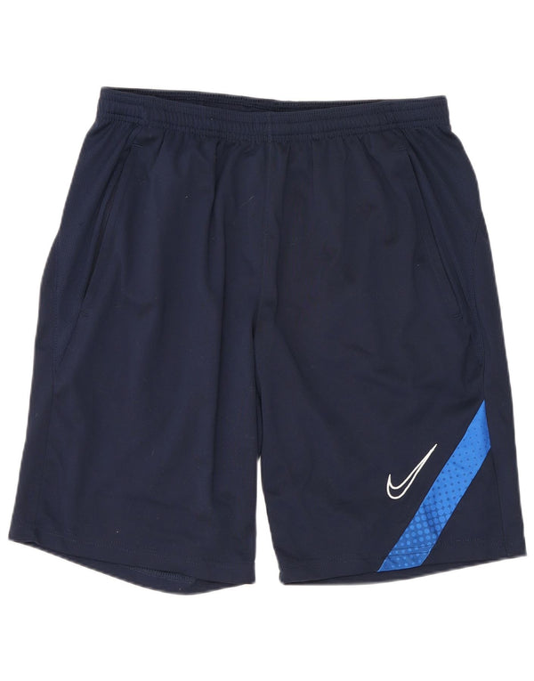 Nike Herren-Sportshorts mit normaler Passform, groß, Marineblau, Polyester, Sport