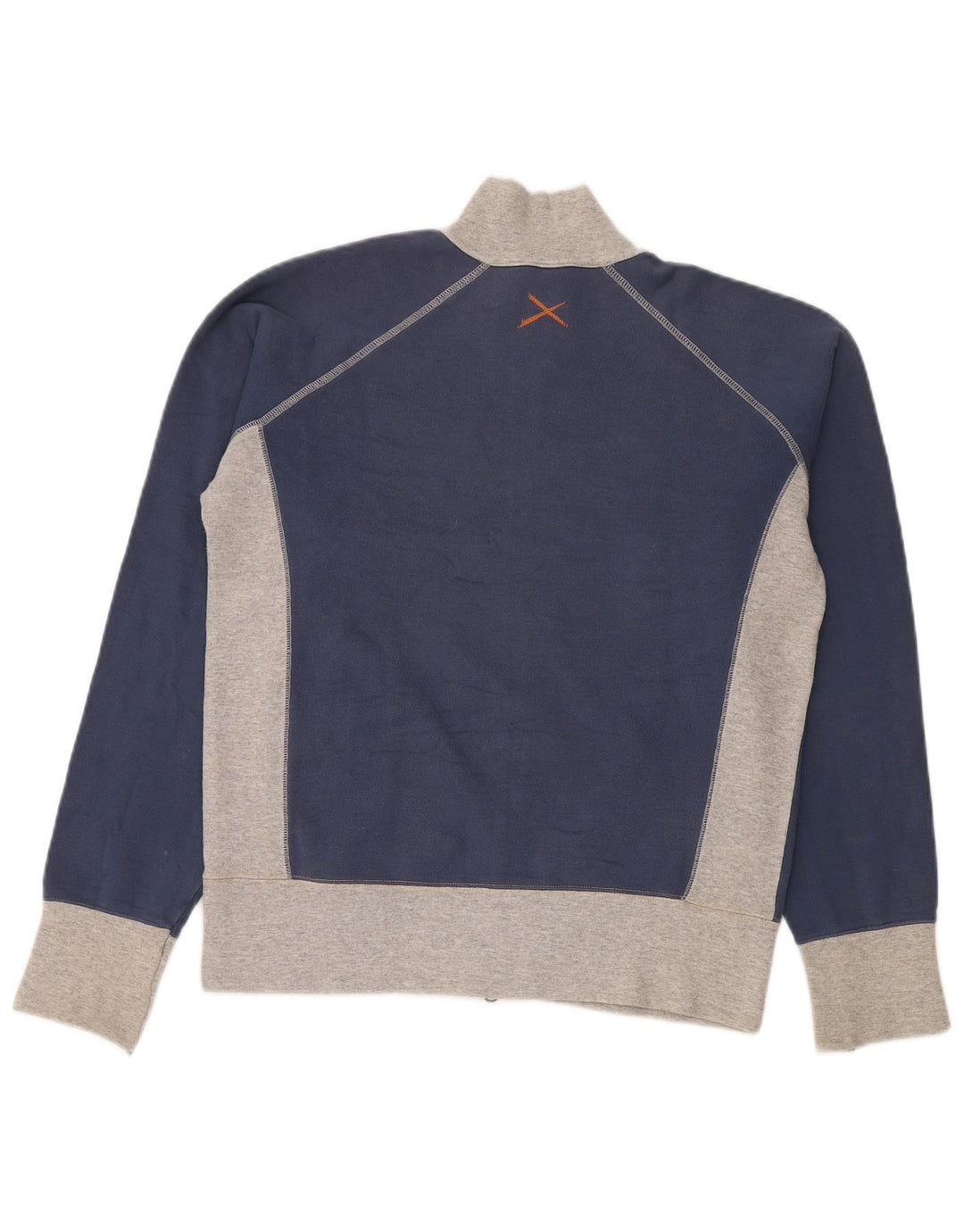 Lee Herren-Trainingsanzug-Oberteil, große blaue Colourblock-Baumwolle