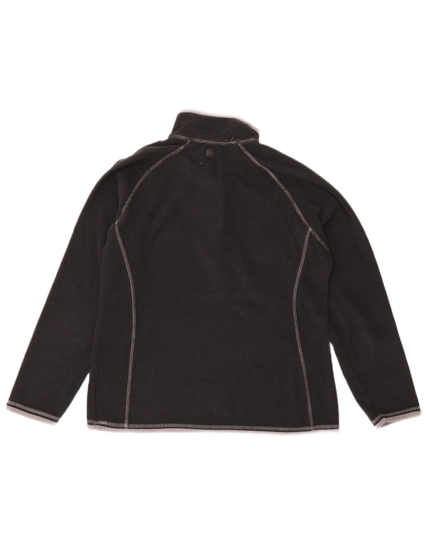 Mountain Warehouse Damen-Fleecepullover mit Reißverschluss am Hals, Gr. 14, Schwarz