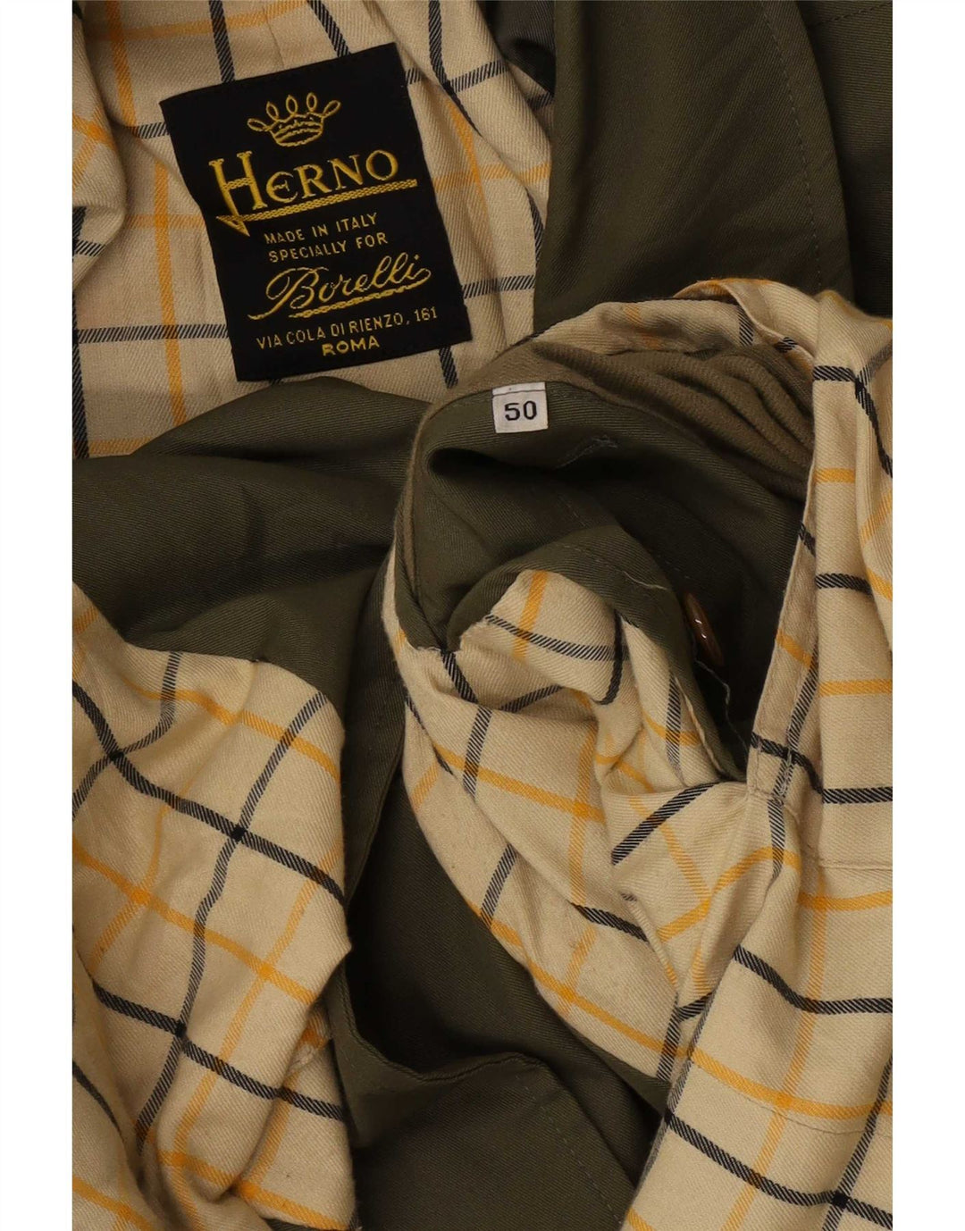 Herno Herren Trenchcoat IT 50 Large Grün